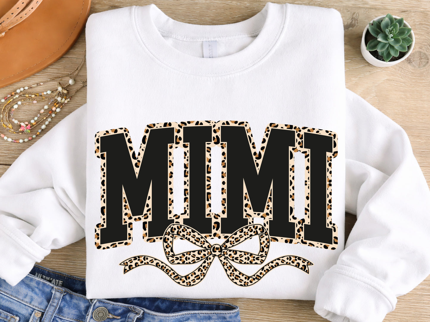 Mimi Leopard Coquette Bow Sublimation Design