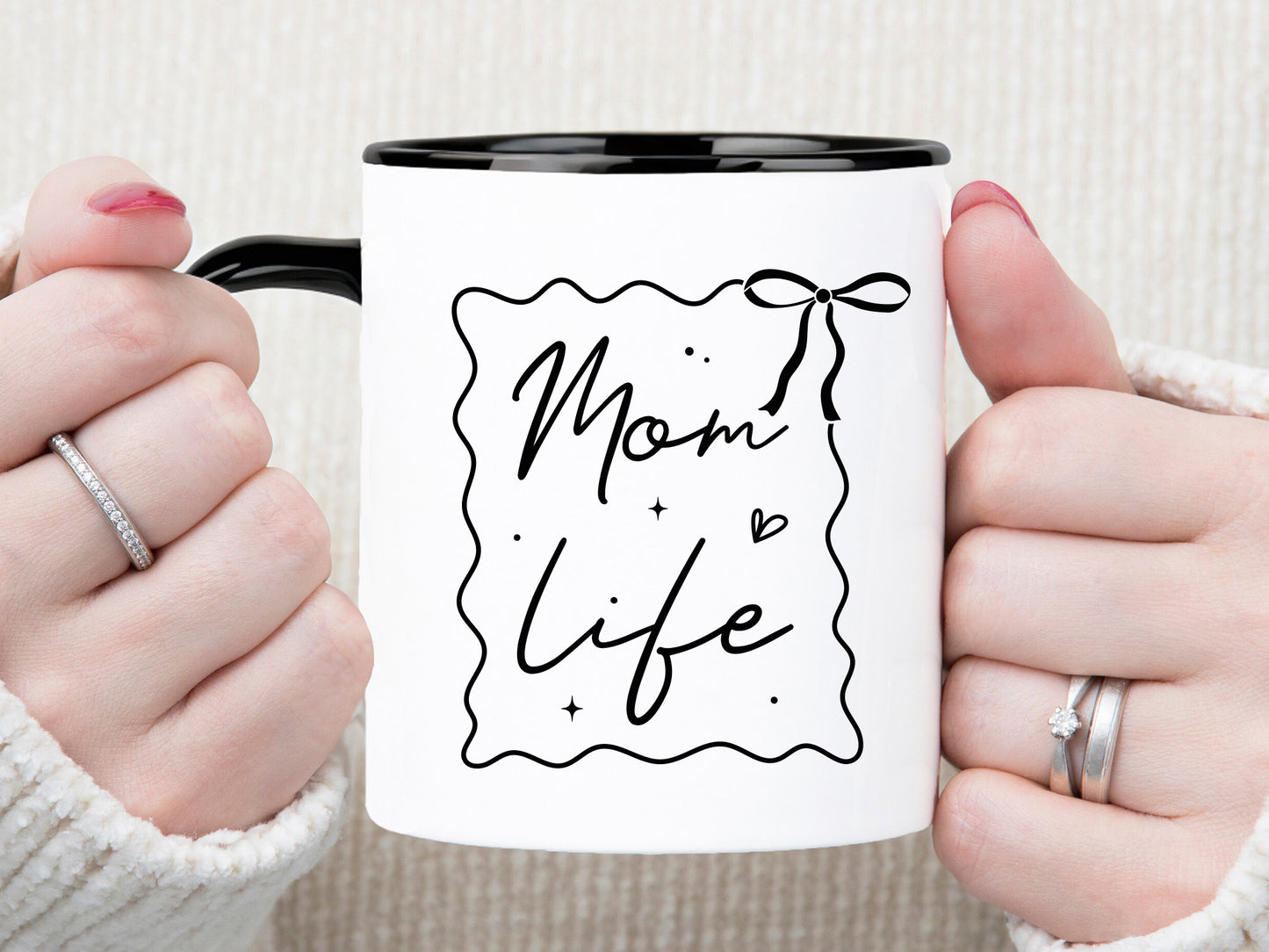 Mom Life - Mothers Day Coquette SVG Cut File