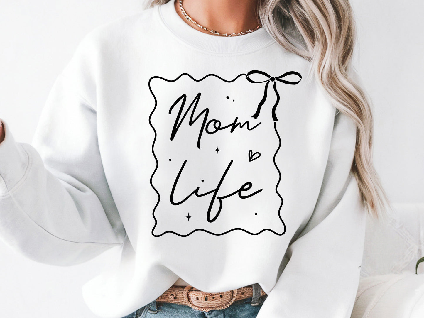 Mom Life - Mothers Day Coquette SVG Cut File