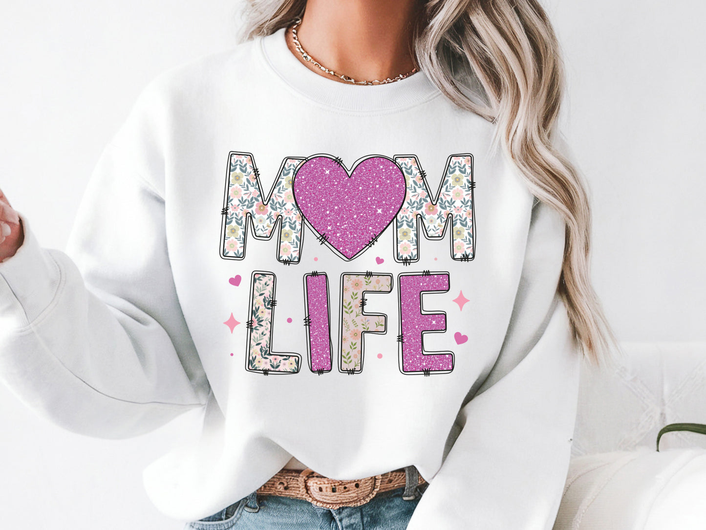 Mom Life, Mother's Day Sublimation Design