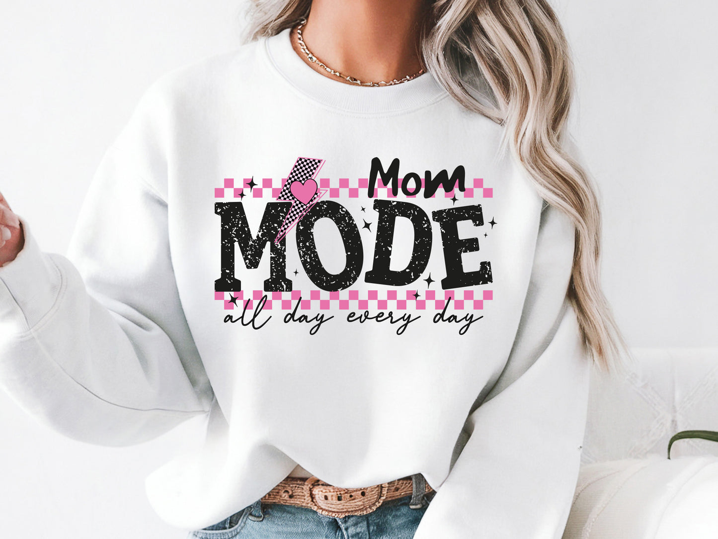 Mom Mode All Day Every Day Sublimation Design