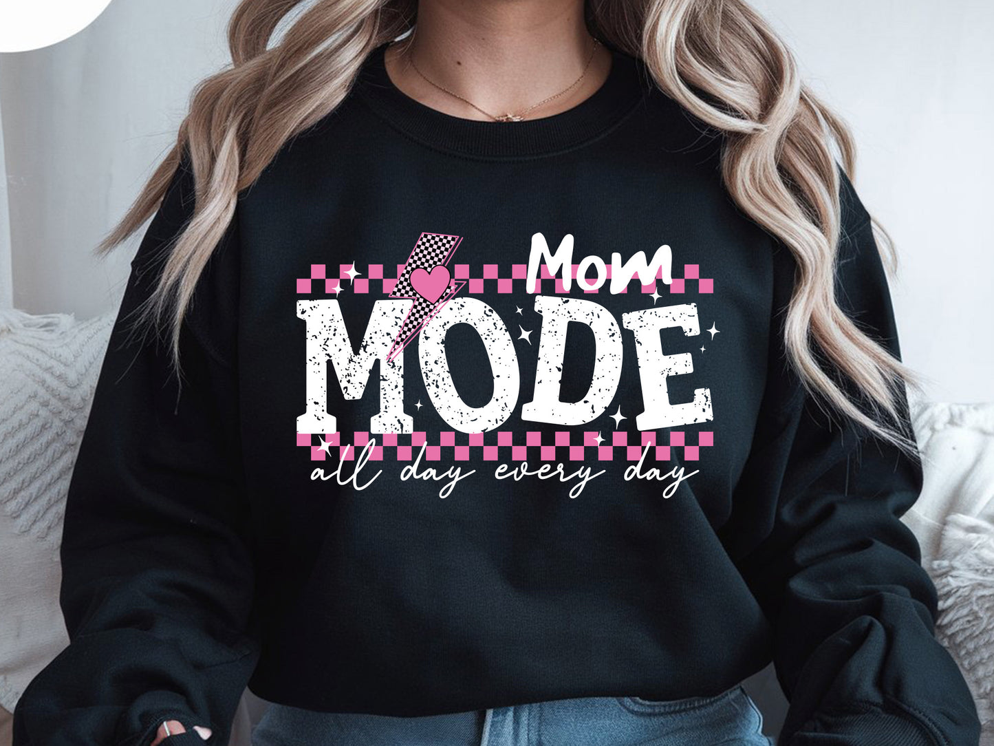 Mom Mode All Day Every Day Sublimation Design