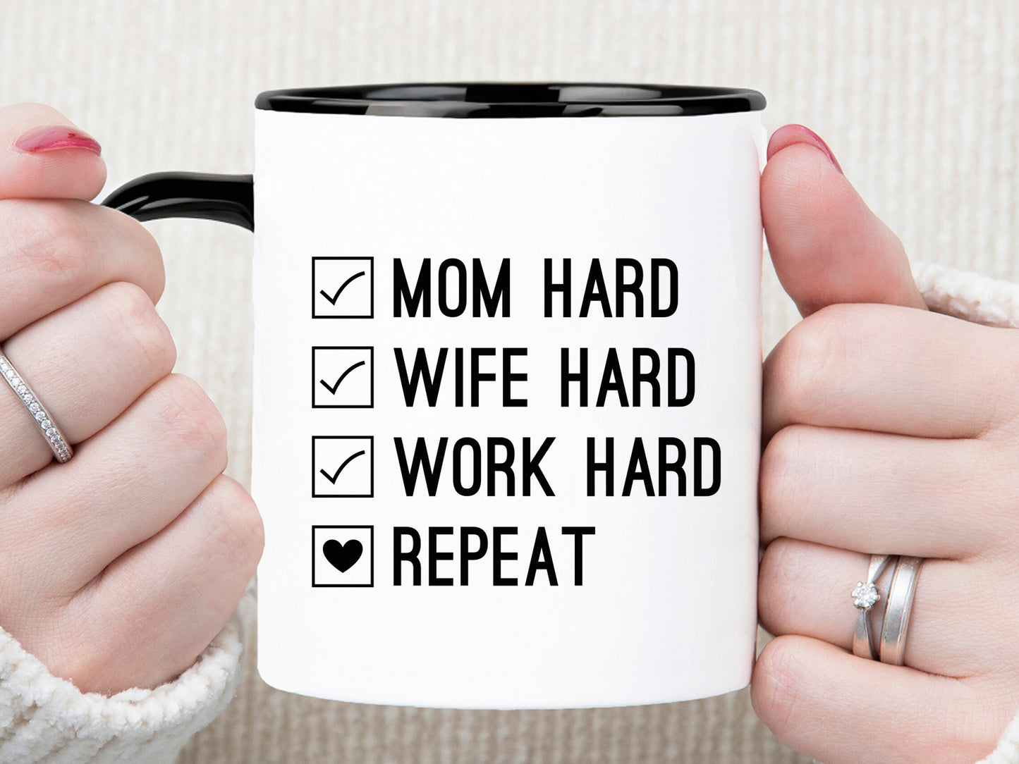 Mom Wife Work Hard Repeat, Mothers Day SVG Vector