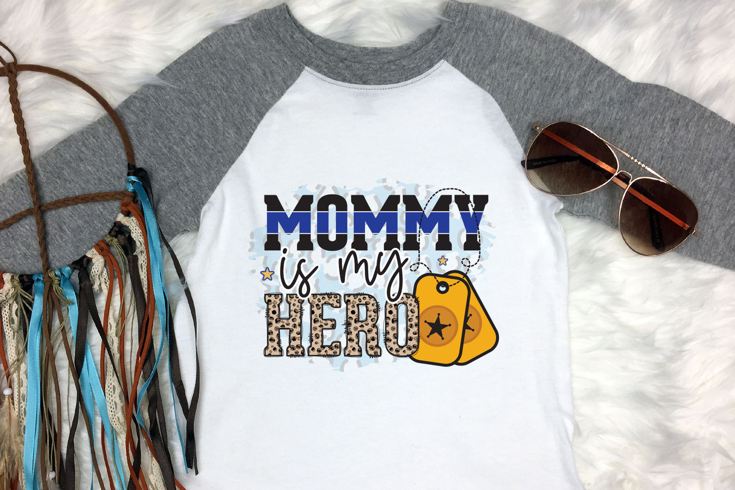 Mommy Is My Hero, Police PNG Sublimation