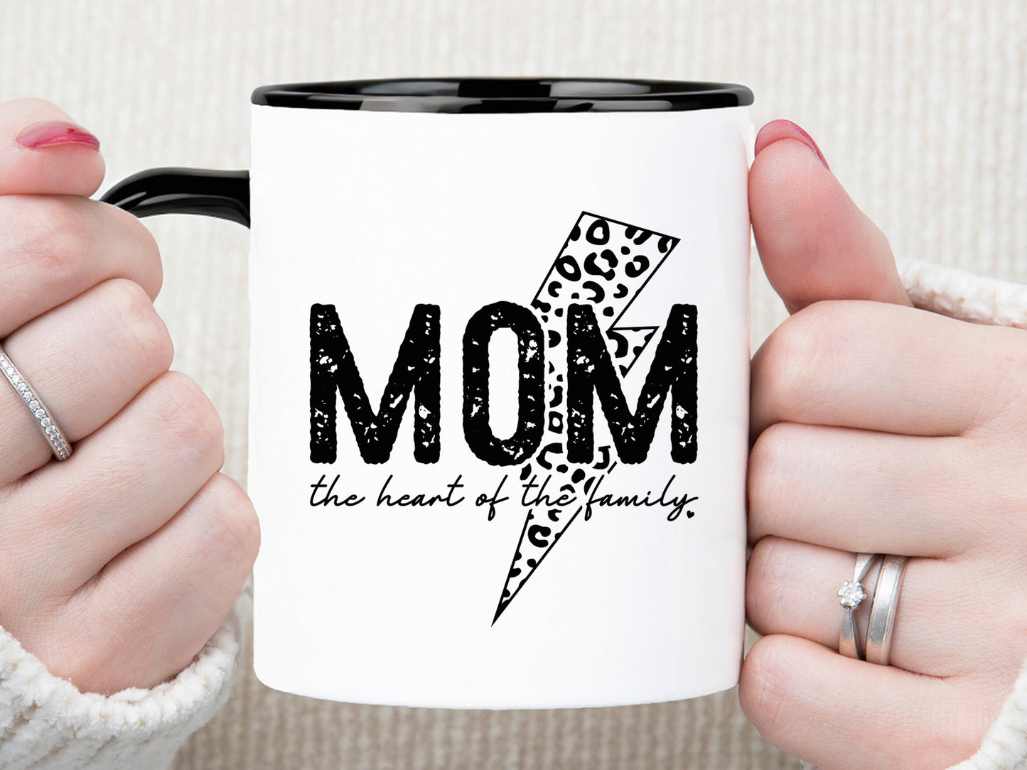 Mom the Heart of the Family, Mother's Day SVG