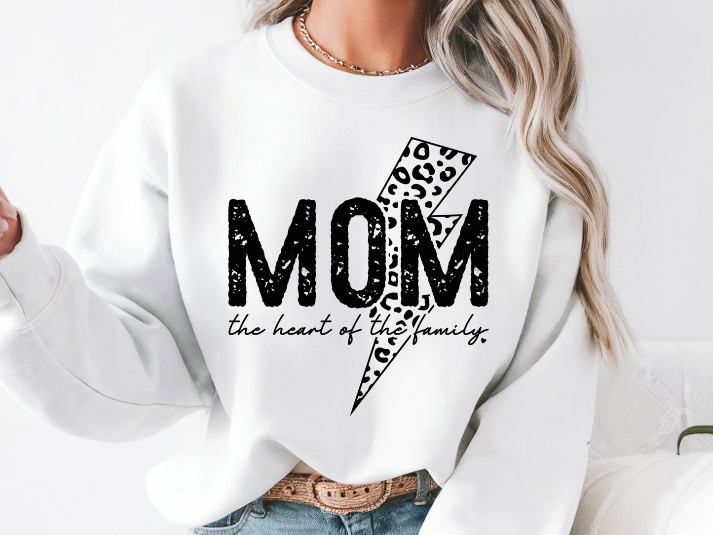 Mom the Heart of the Family, Mother's Day SVG