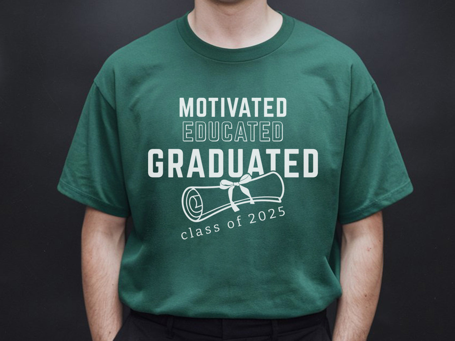 Motivated Educated Graduated Class of 2025 SVG Design