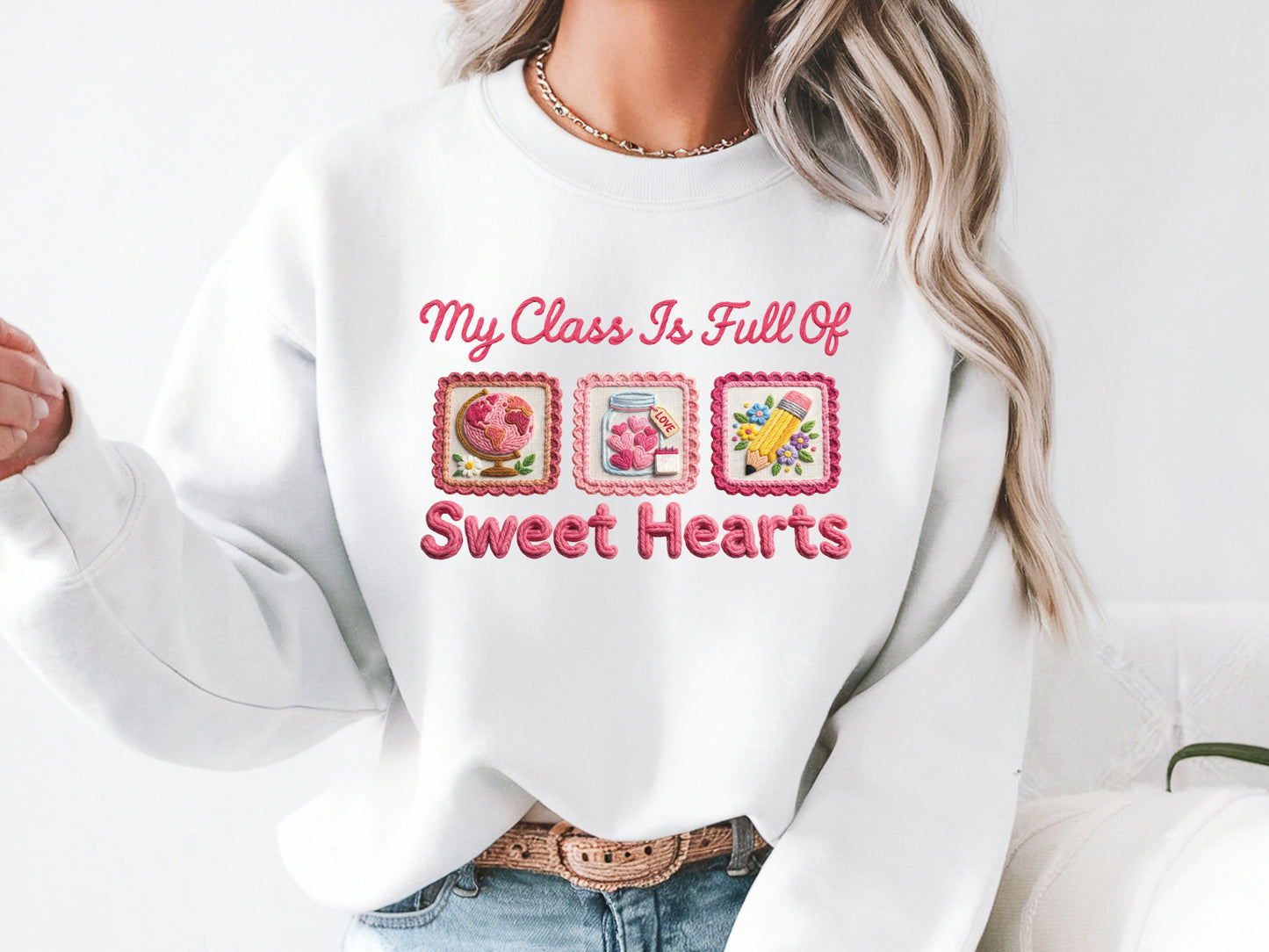My Class is Full of Sweethearts, Faux Valentine PNG