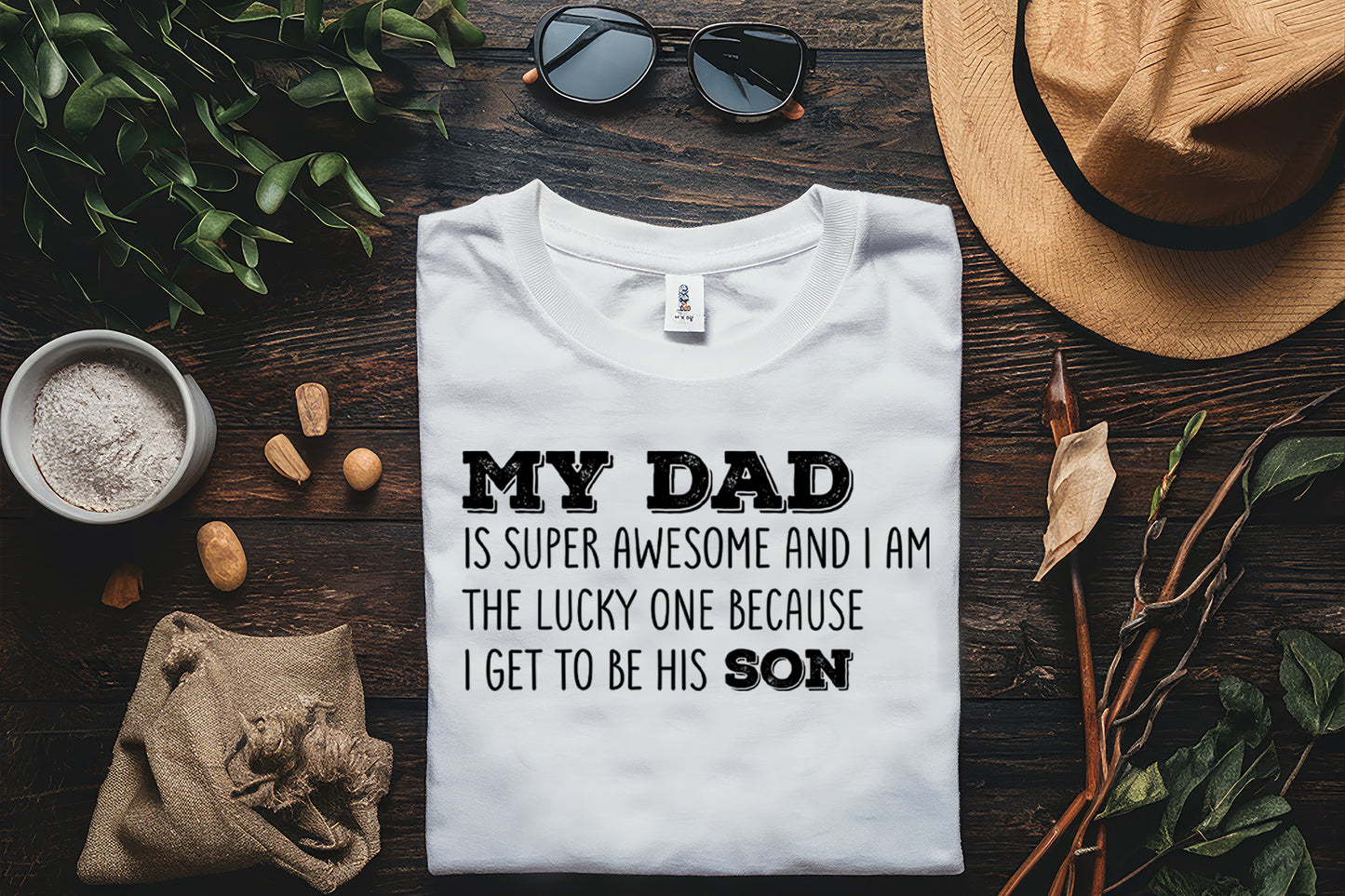 My Dad is Super Awesome, Fathers Day Design SVG
