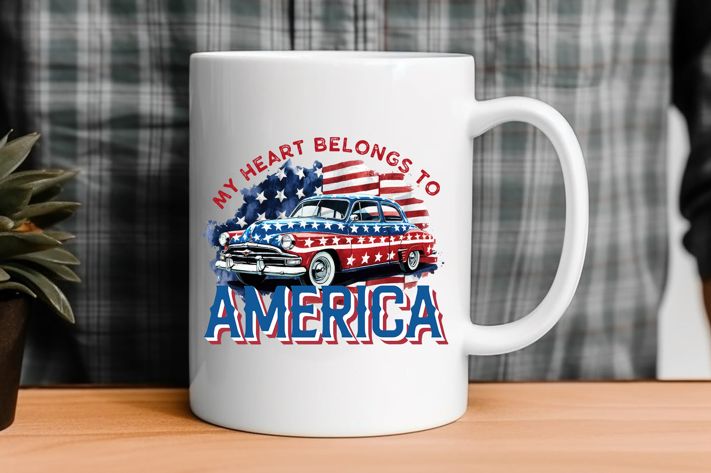 My Heart Belongs to America, 4th of July Sublimation PNG