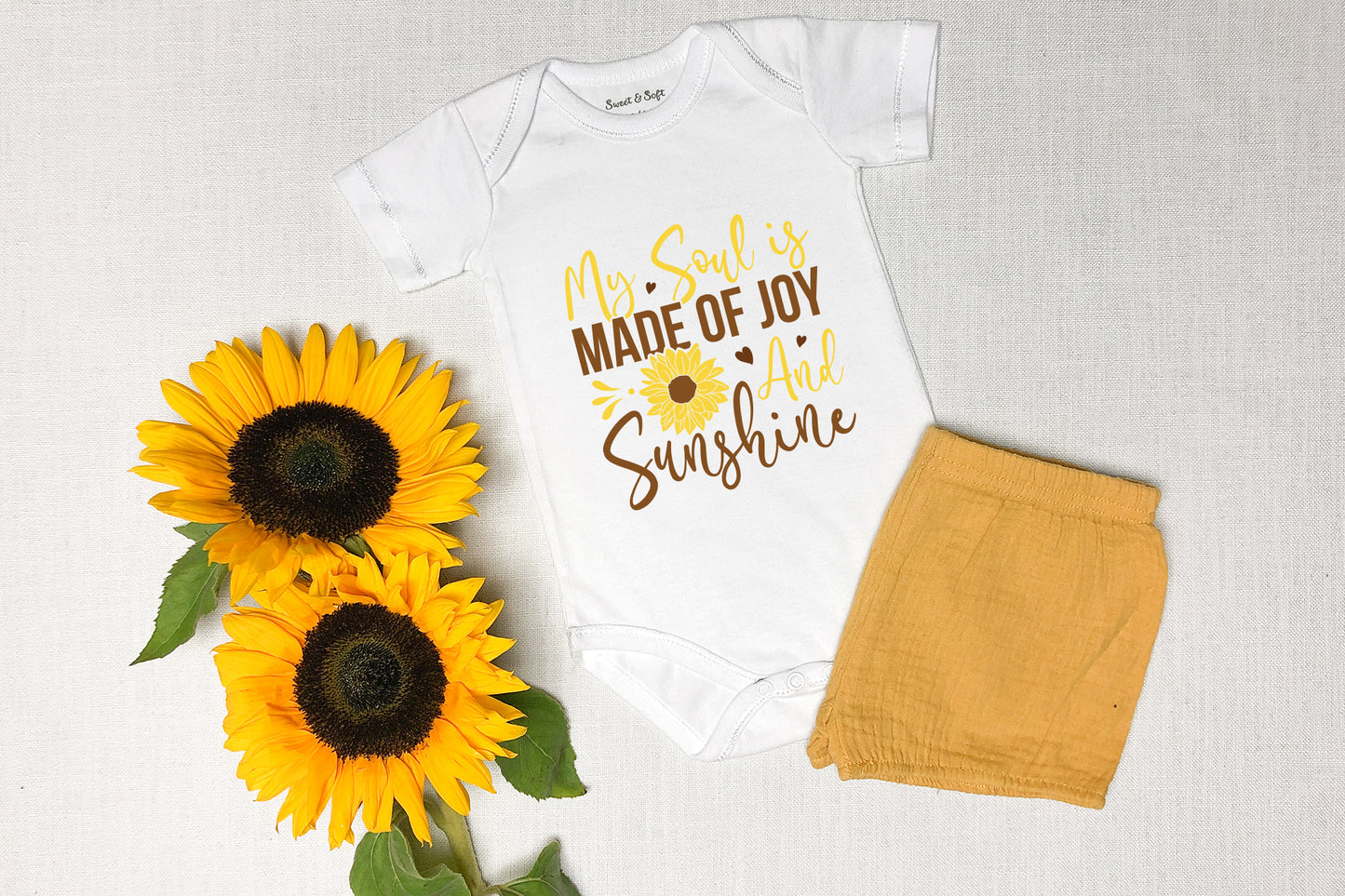 My Soul is Made of Joy and Sunshine, Cute Sunflower SVG