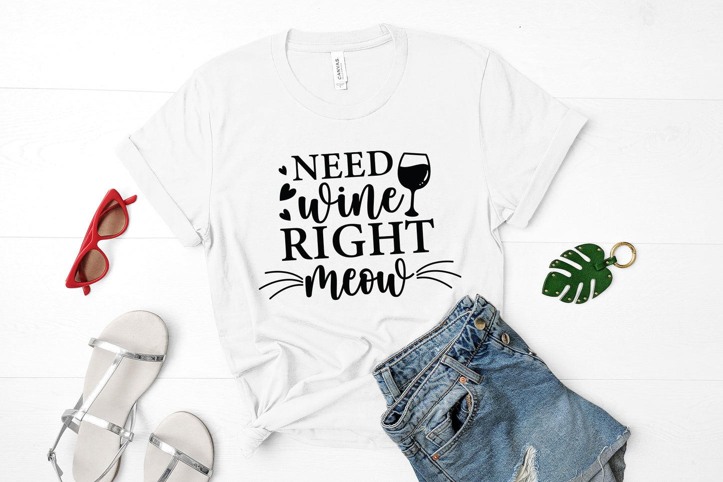 Need Wine Right Meow, Cat SVG Funny