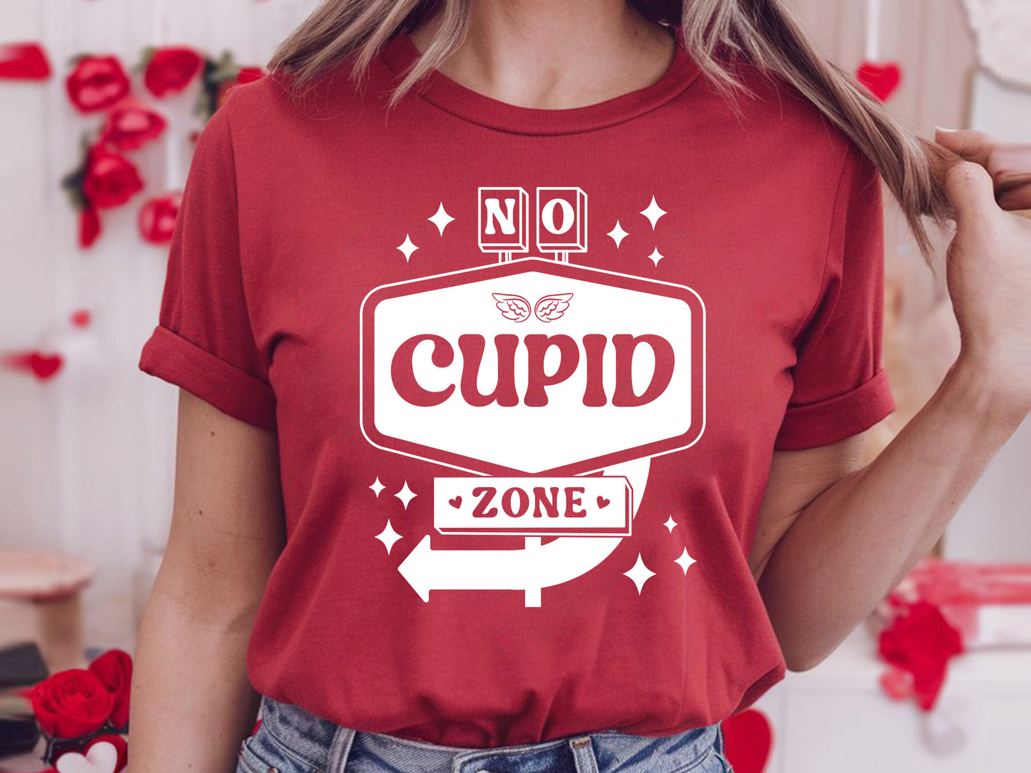 No Cupid Zone - Anti Valentine SVG Cut File