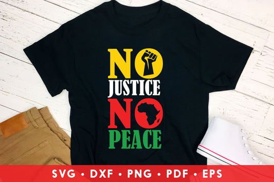 No Justice No Peace, Juneteenth SVG Quote