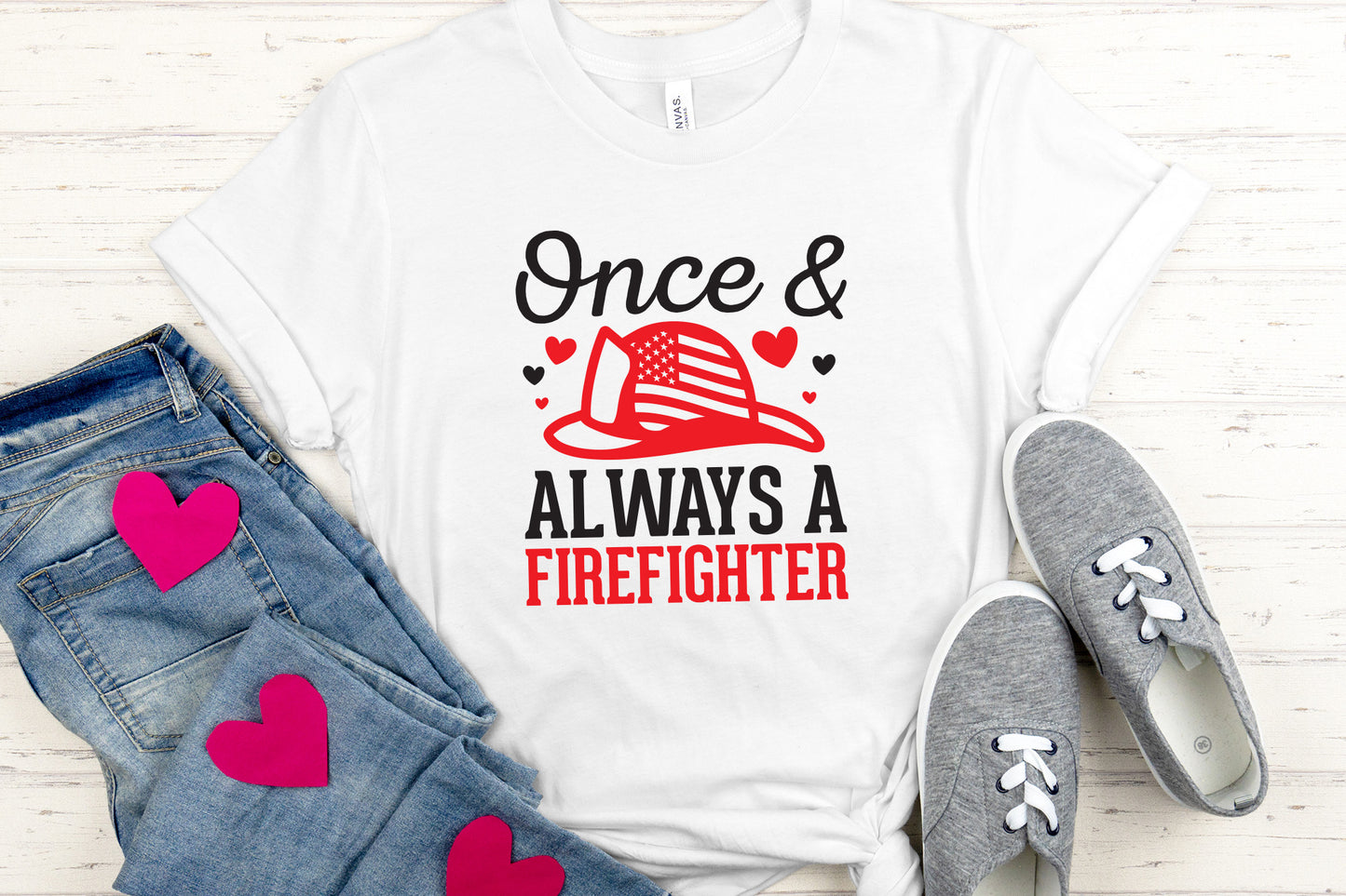 Once & Always A Firefighter SVG Design