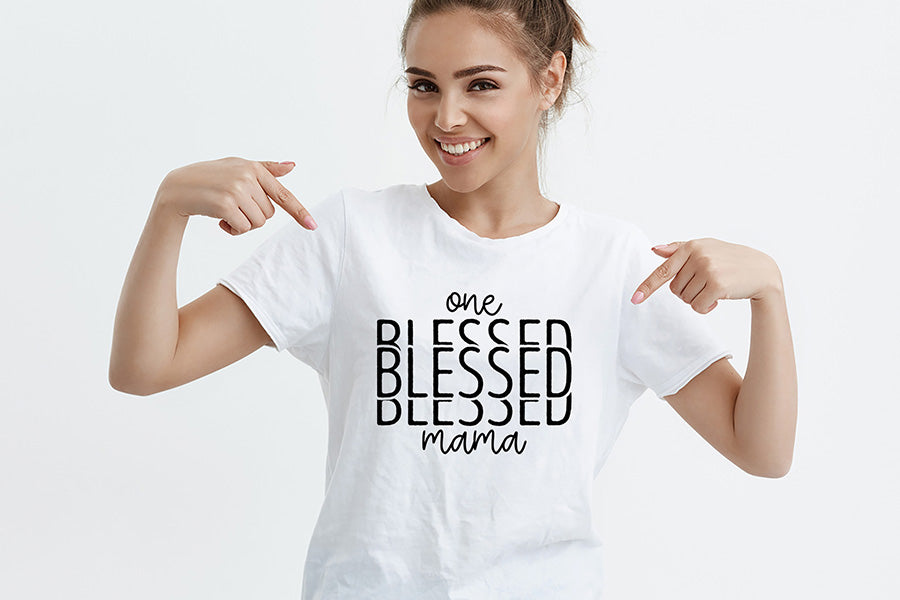 One Blessed Mama - Mother's Day SVG Design