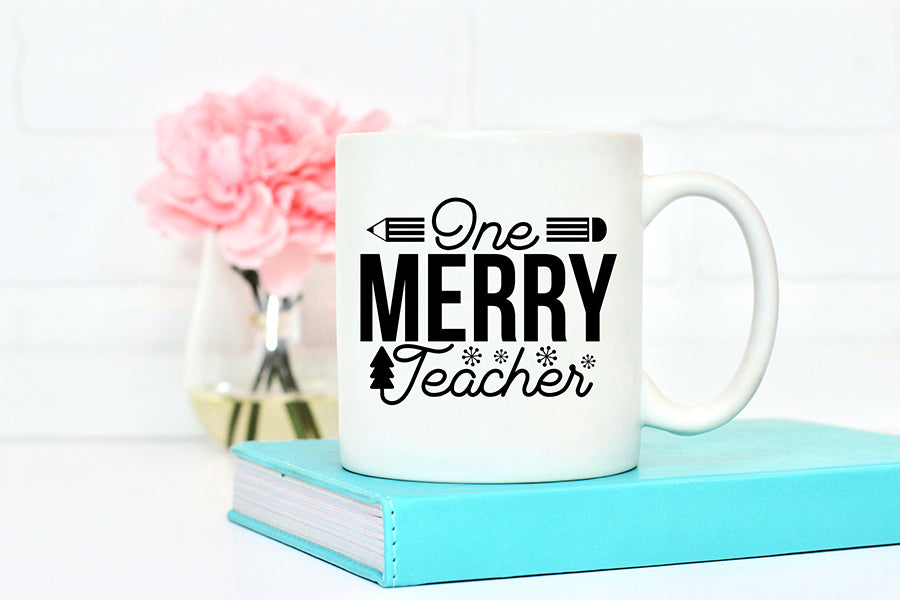 One Merry Teacher - Christmas Shirt SVG