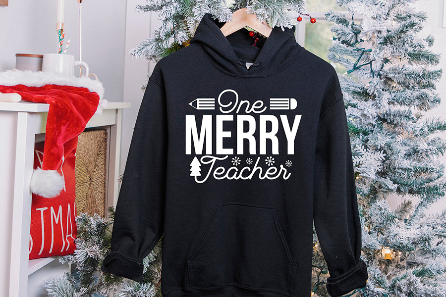 One Merry Teacher - Christmas Shirt SVG