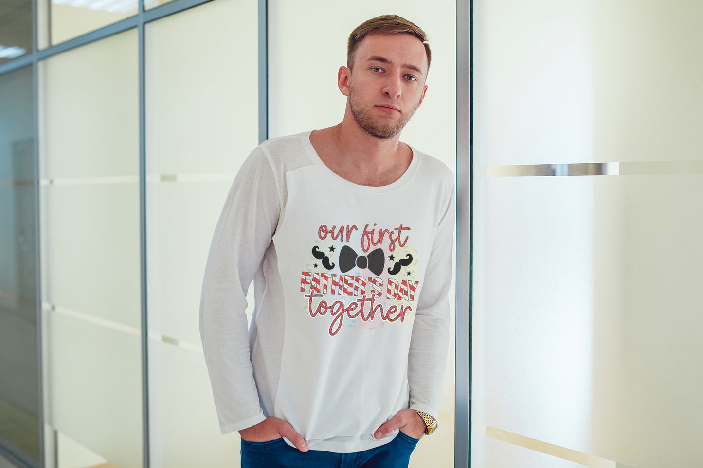 Our First Father's Day Together Sublimation Design