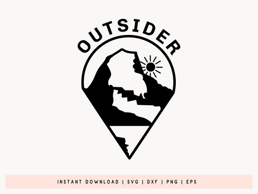 Outsider - Outdoor Life SVG, DXF, EPS, PNG