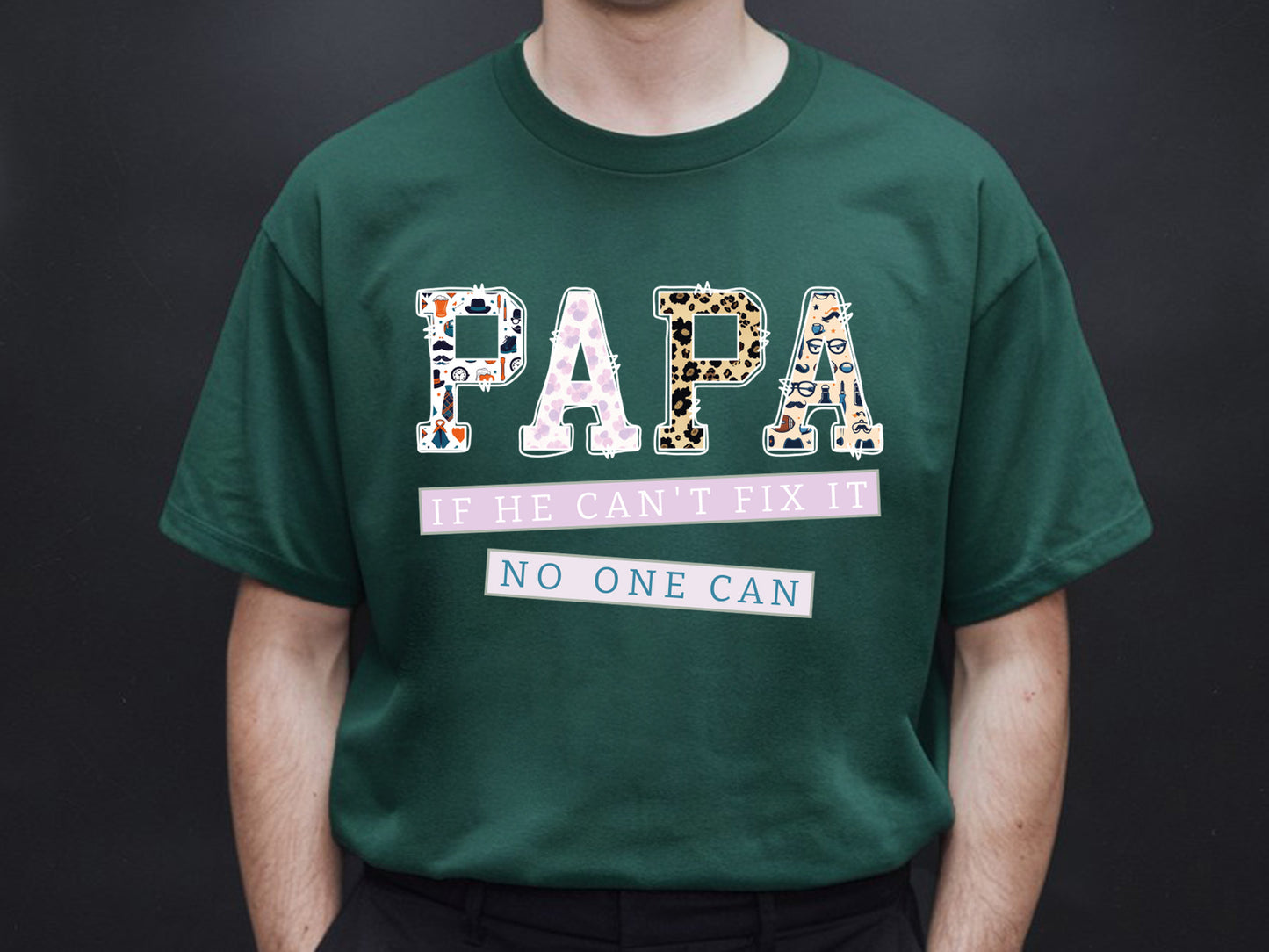 Papa If He Can't Fix It No One Can Sublimation PNG