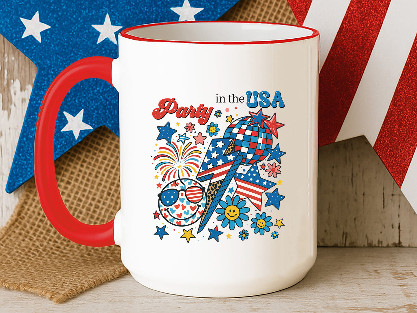 Party In The USA, Funny 4th of July Sublimation