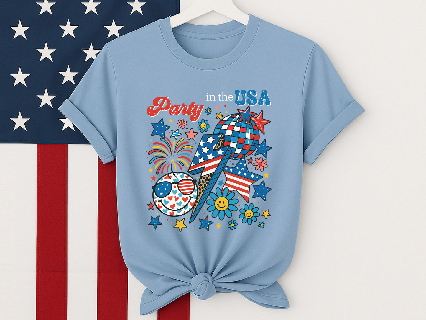 Party In The USA, Funny 4th of July Sublimation