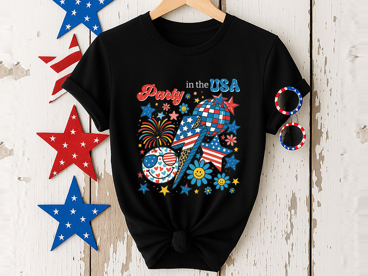 Party In The USA, Funny 4th of July Sublimation