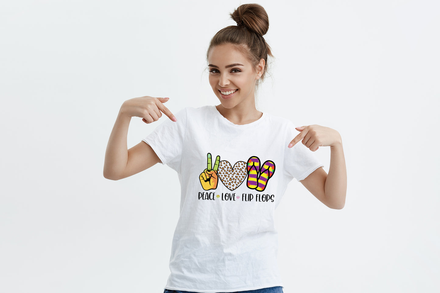 Peace Love Flip Flops, Funny Summer Sublimation