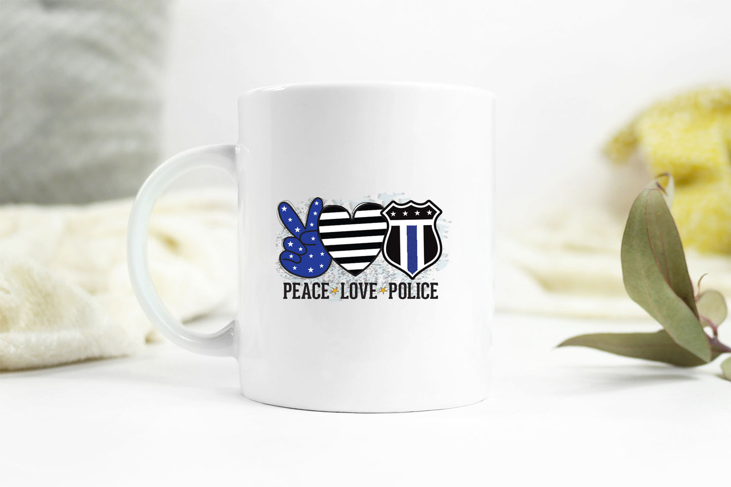 Peace Love Police PNG Sublimation Design