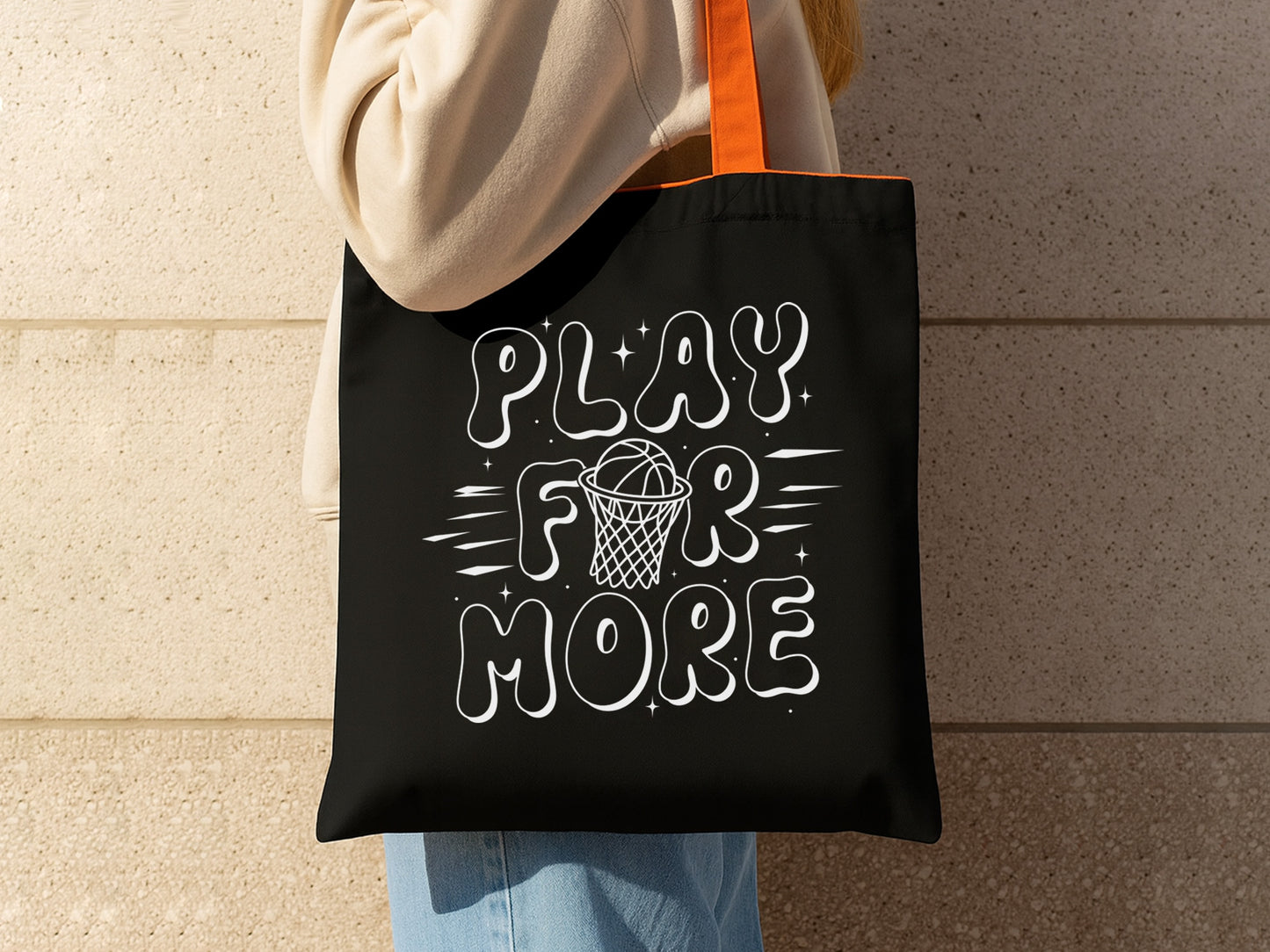 Play for More, Retro Basketball SVG