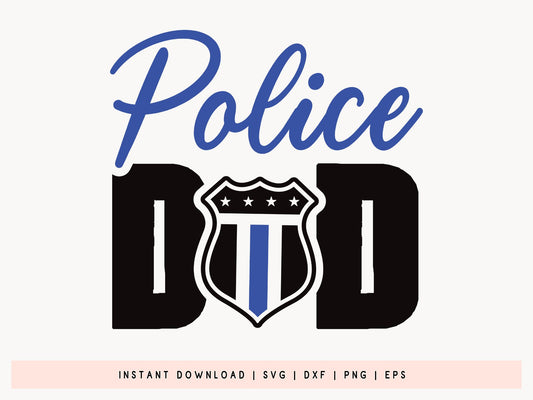 Police Dad SVG File
