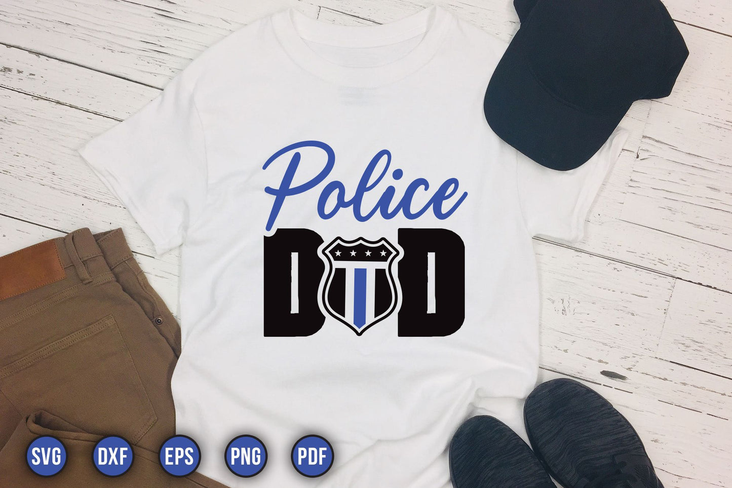 Police Dad SVG File