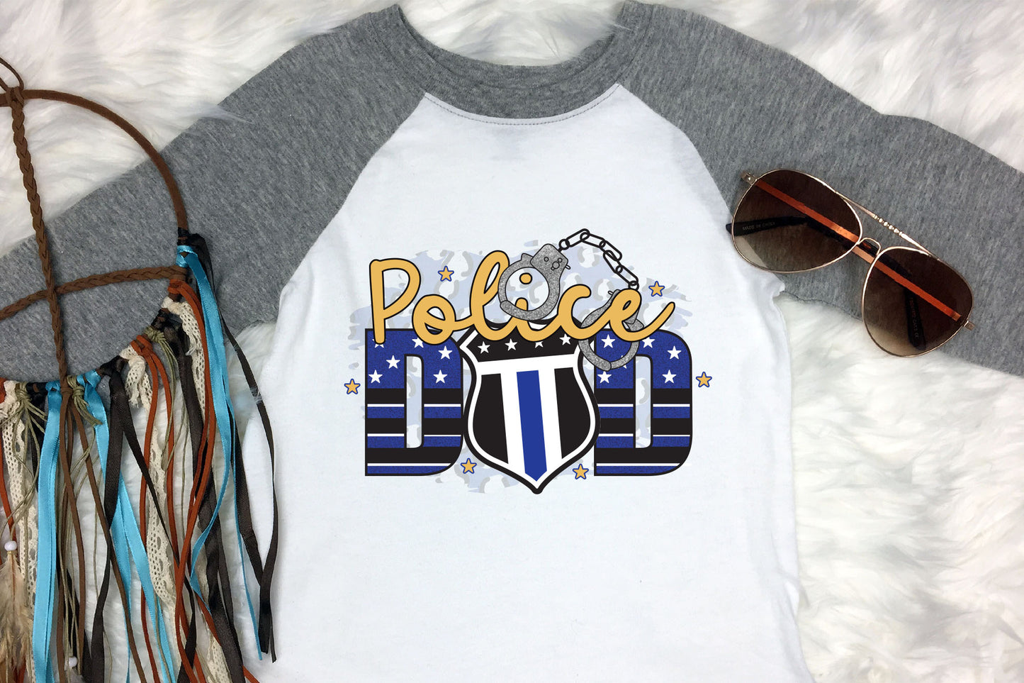 Police Dad Sublimation Design PNG