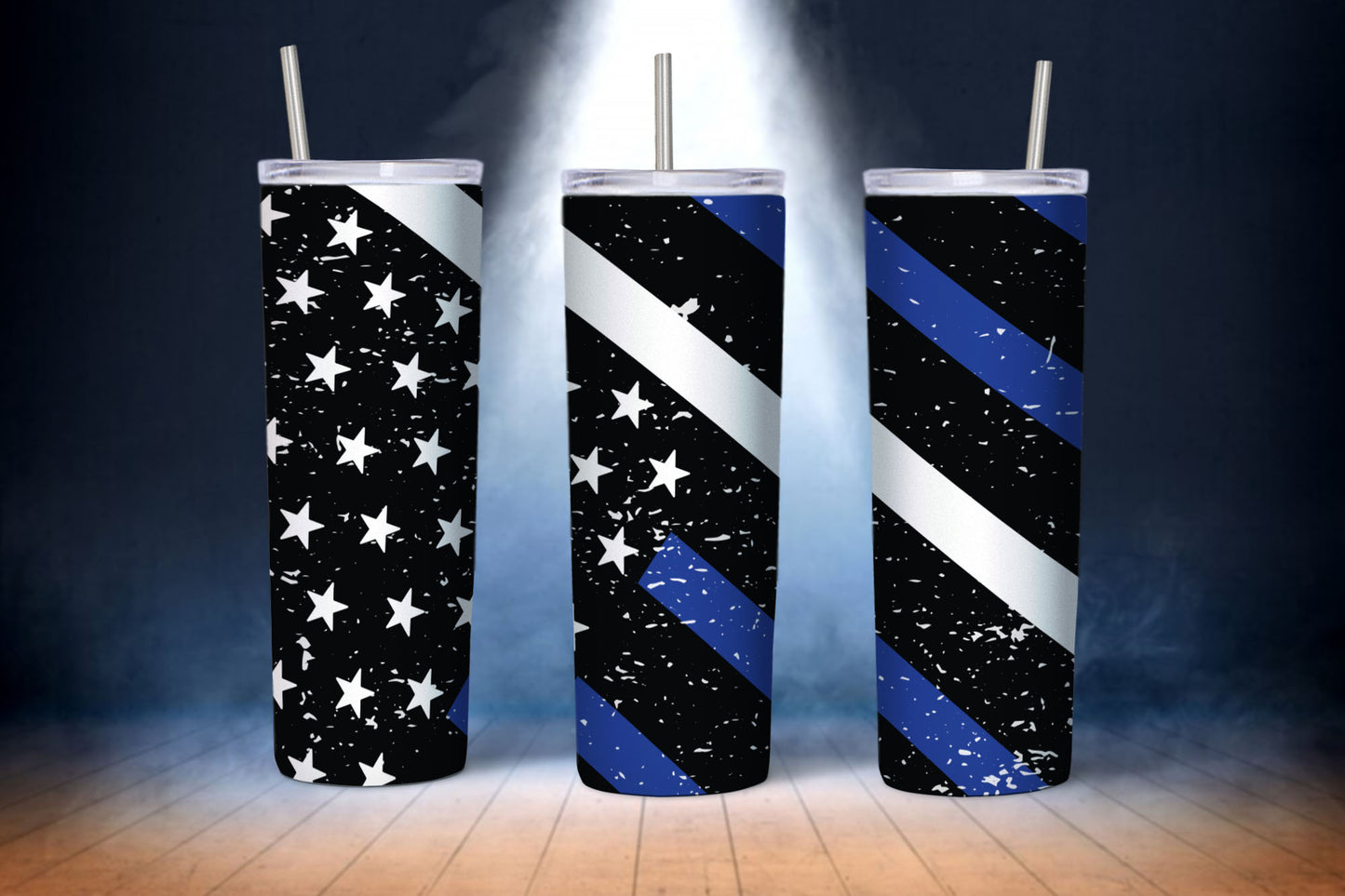 Police Tumbler Wraps Sublimation Bundle