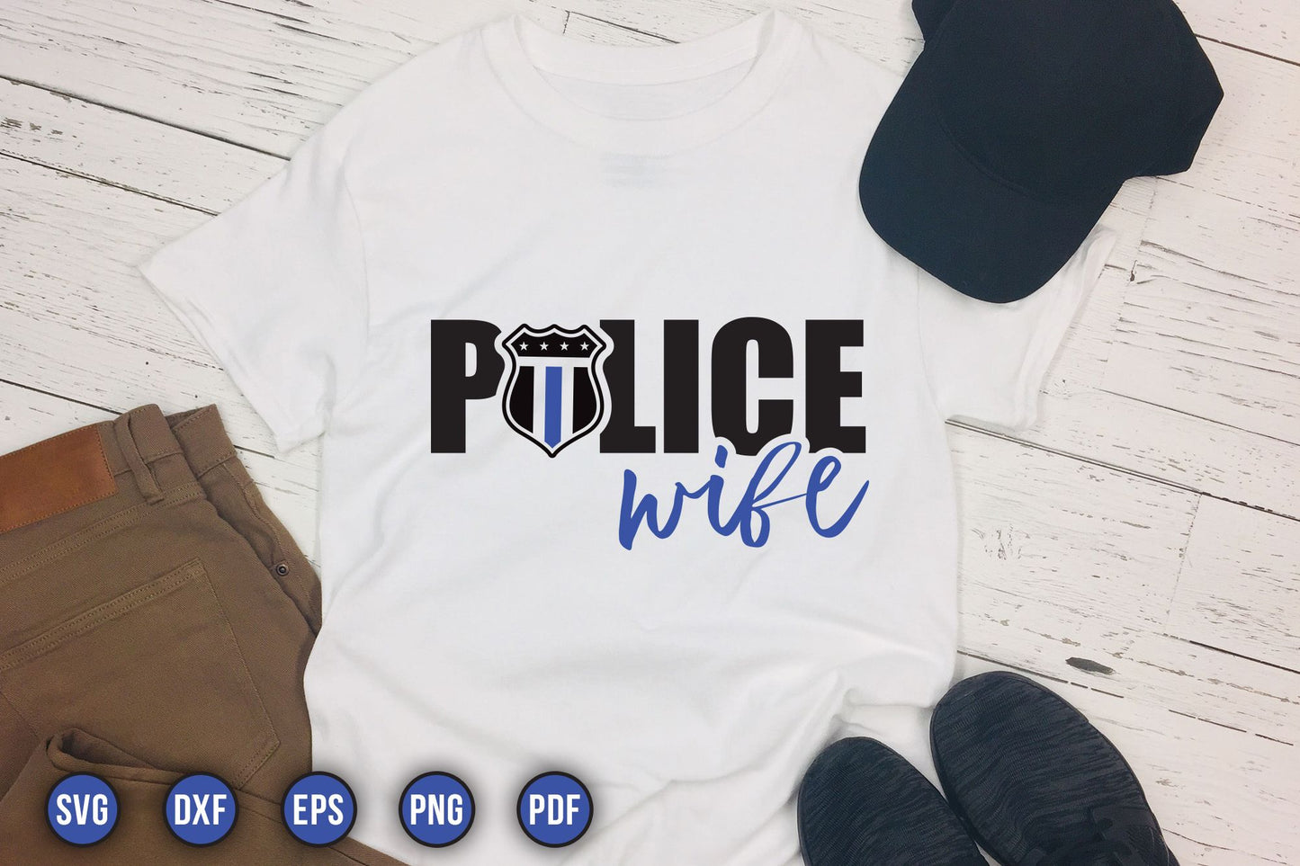 Police Wife SVG File for Cricut