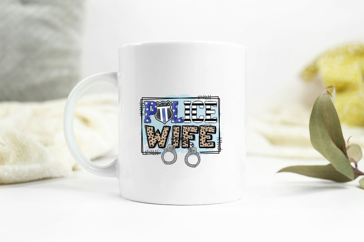 Police Wife Sublimation Design PNG