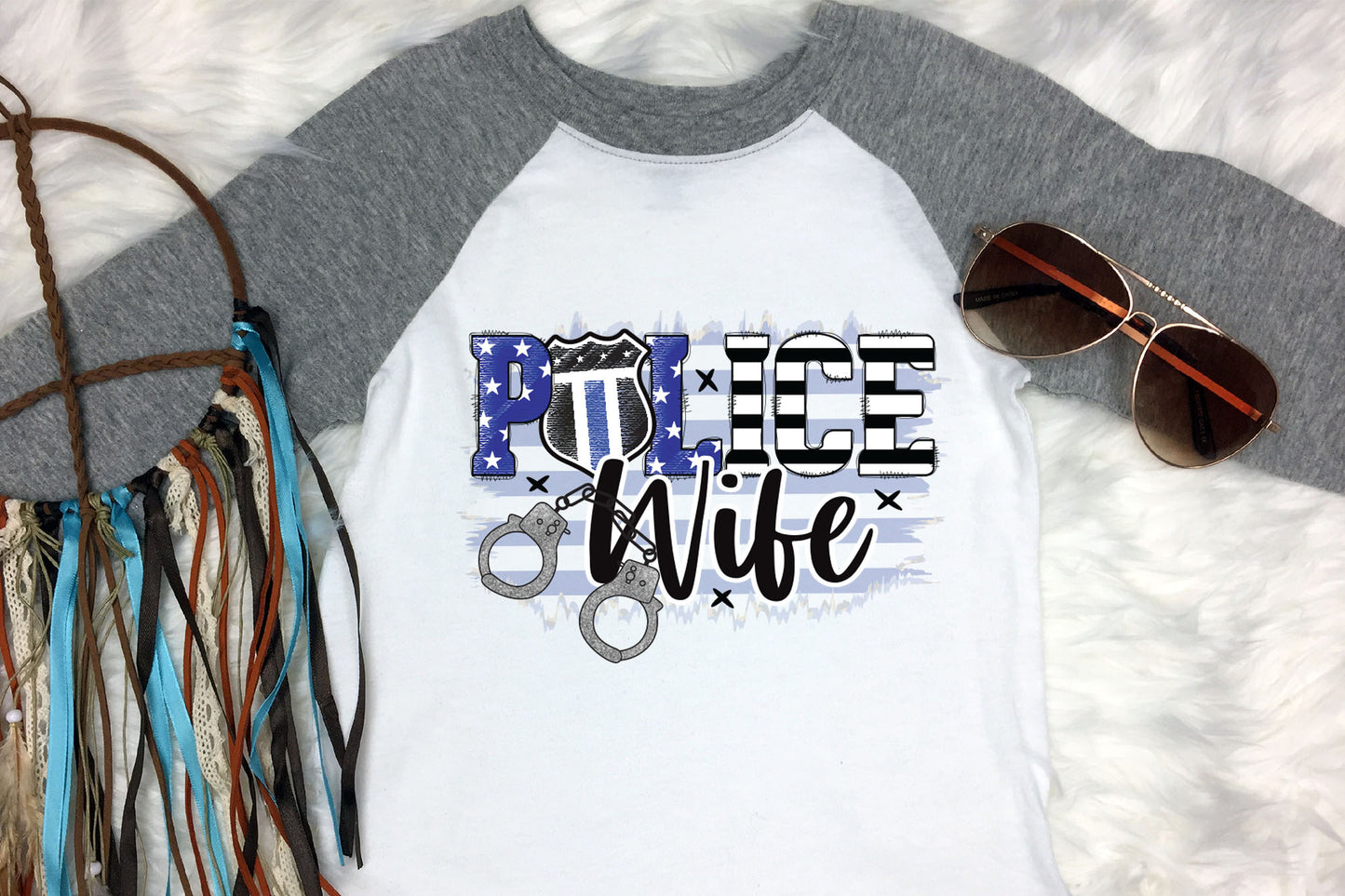 Police Wife Sublimation Design