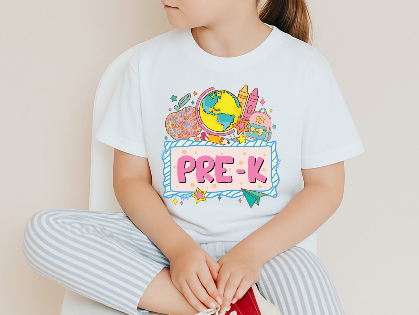 Pre-k, Back To School Preppy Sublimation PNG