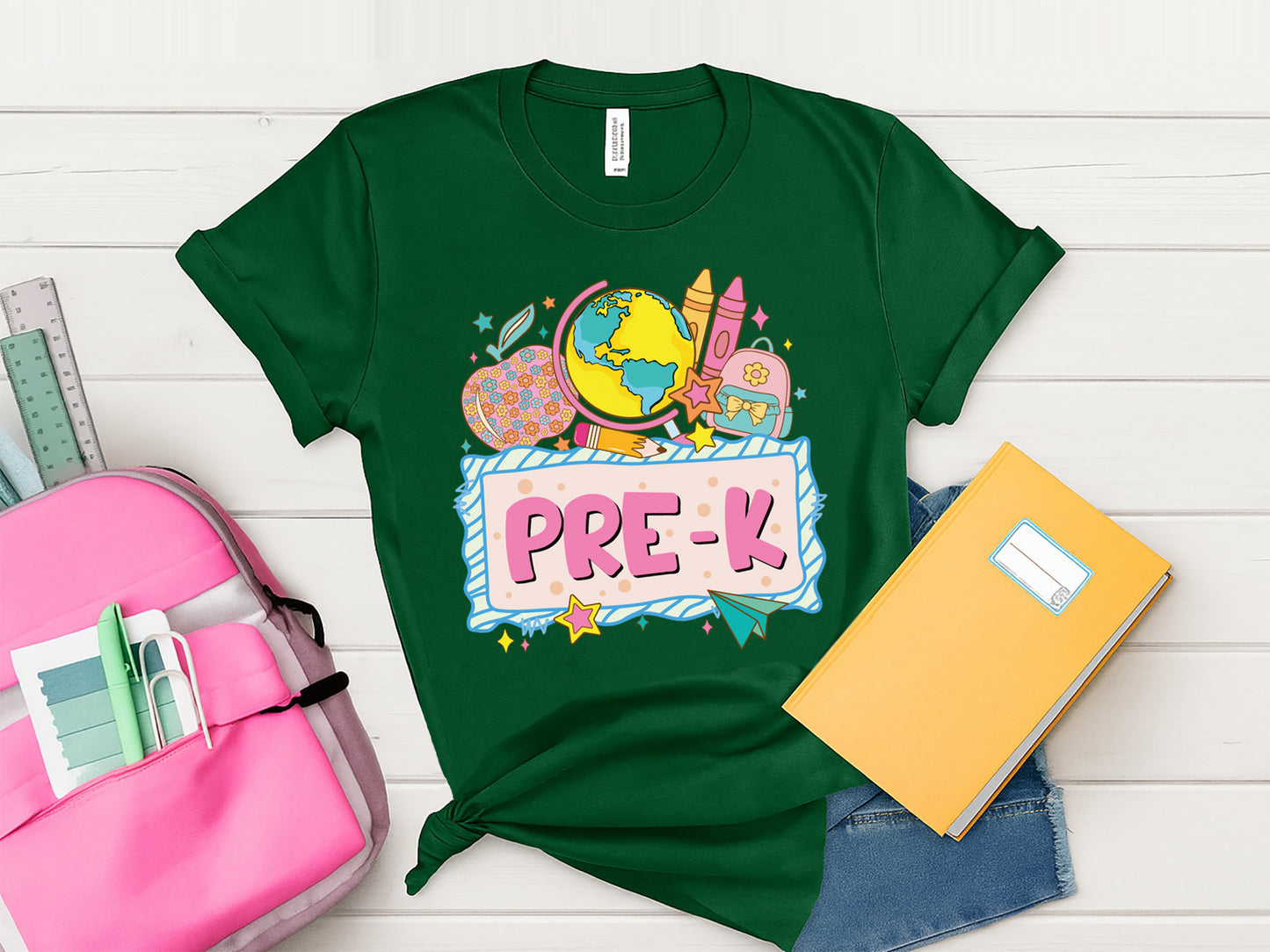 Pre-k, Back To School Preppy Sublimation PNG