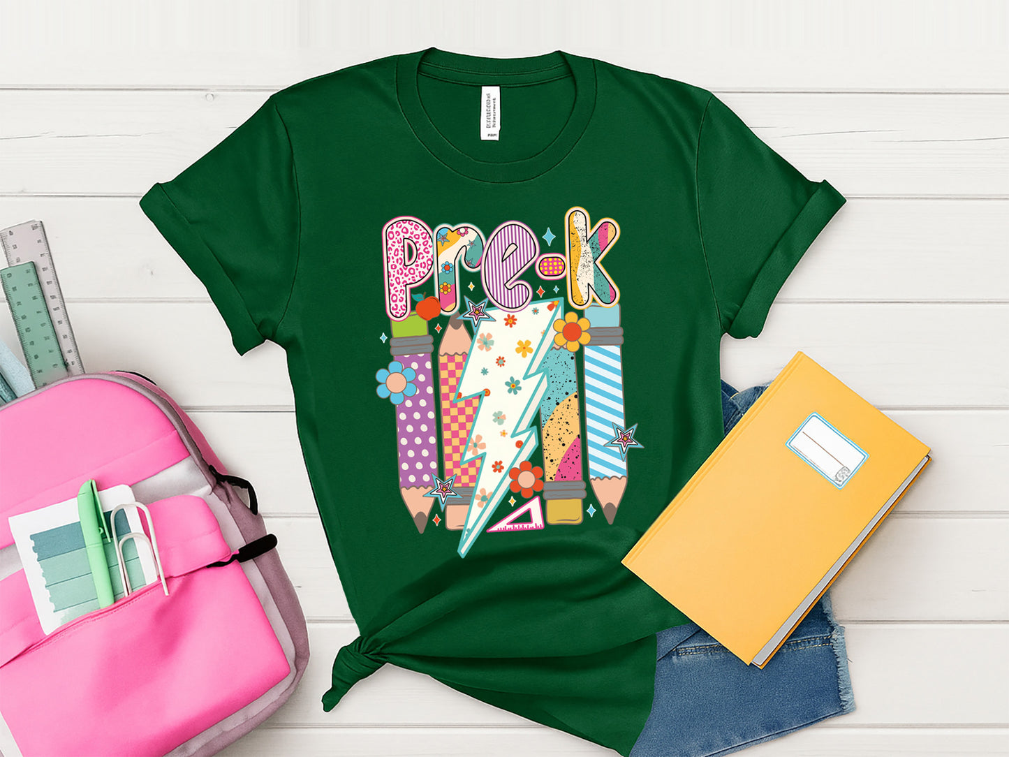 Pre-k, Preppy Back to School Sublimation Print