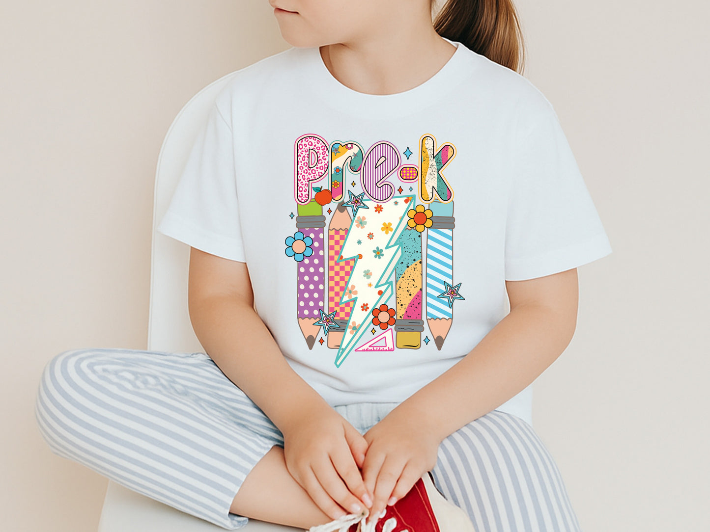 Pre-k, Preppy Back to School Sublimation Print