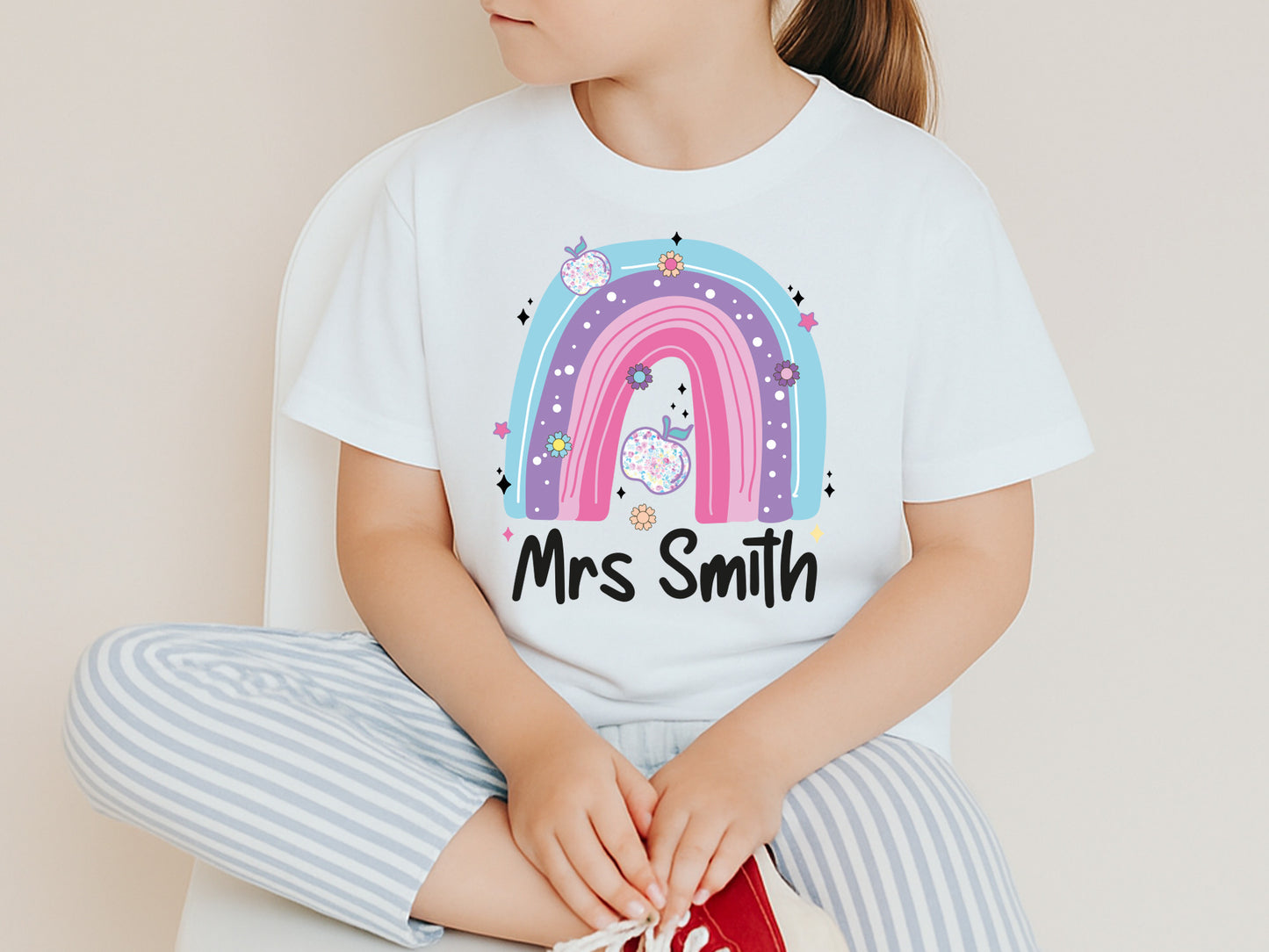 Preppy Back to School Custom Name Sublimation