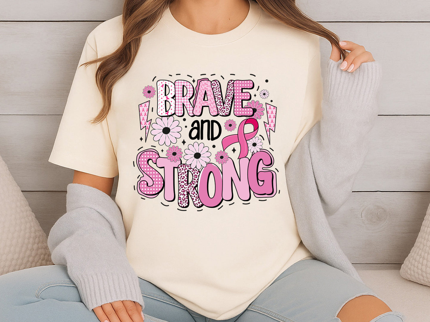 Preppy Breast Cancer Sublimation Designs Bundle
