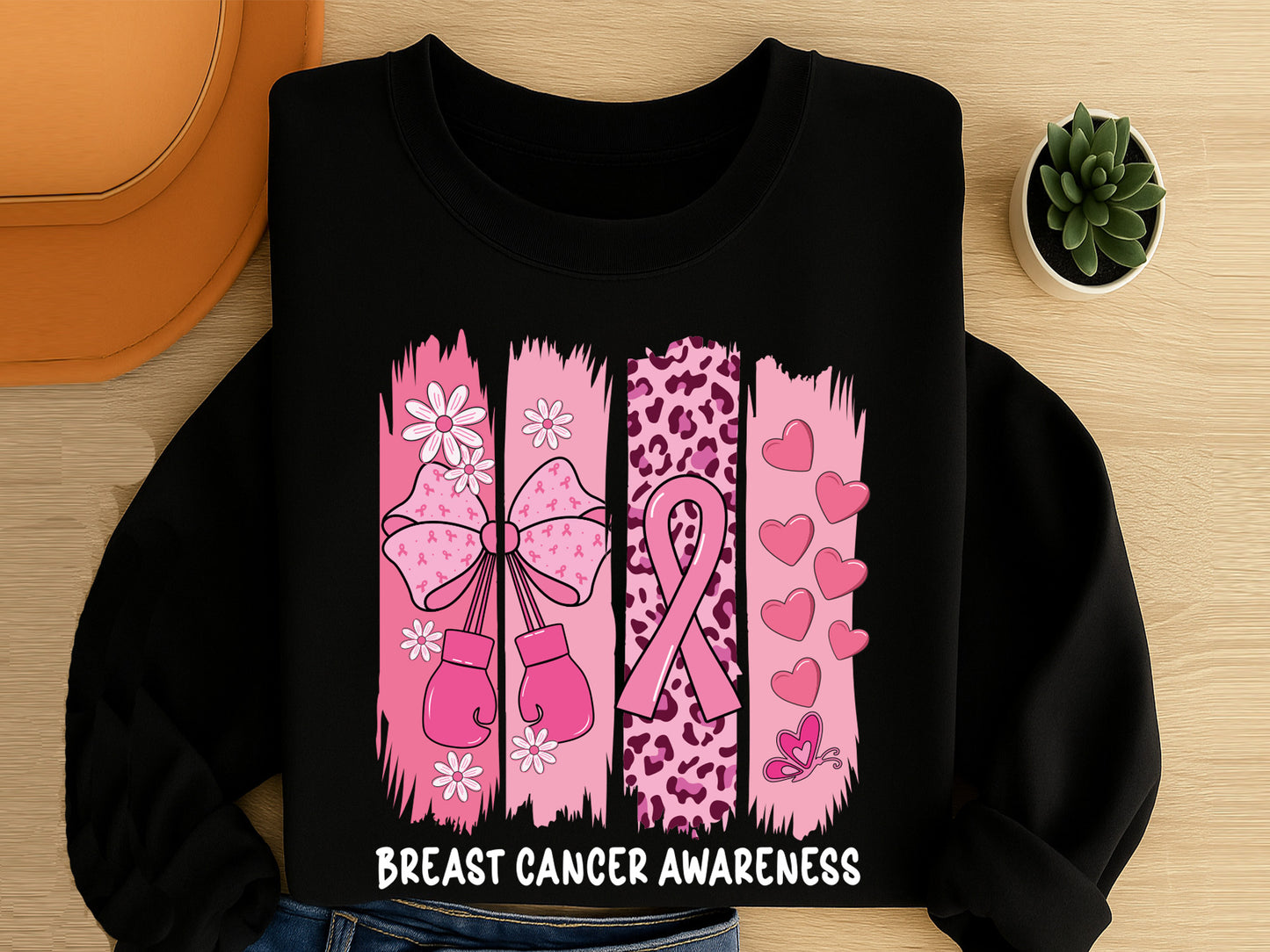 Preppy Breast Cancer Sublimation Designs Bundle