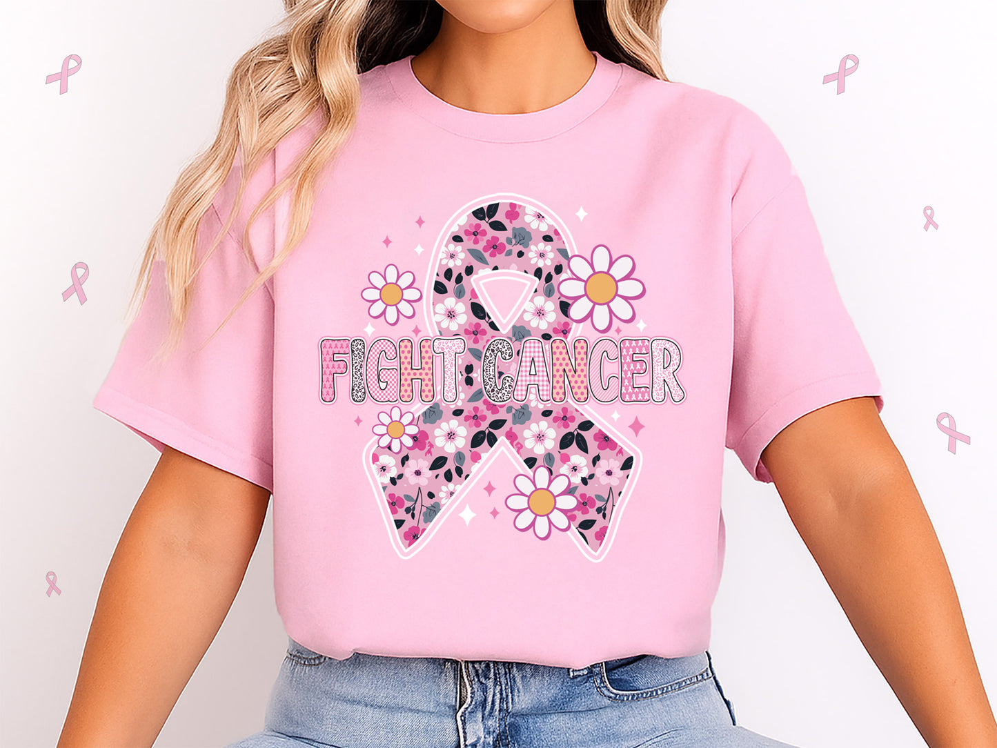 Preppy Breast Cancer Sublimation Designs Bundle
