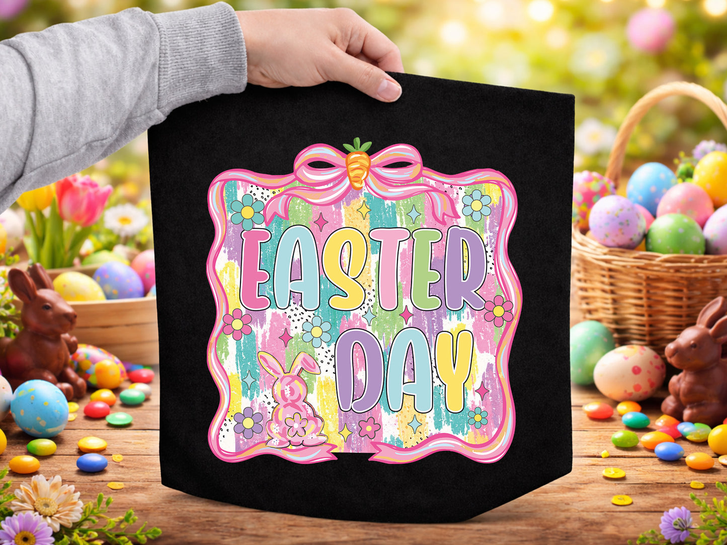 Preppy Coquette Easter Day Sublimation Print