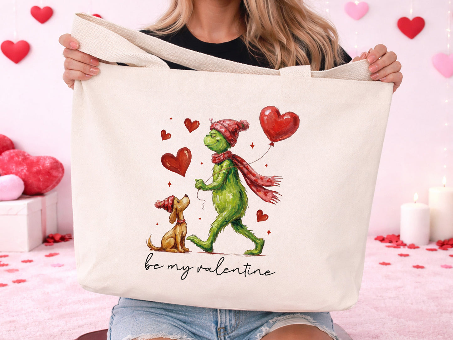 Preppy Grinch Be My Valentine Sublimation
