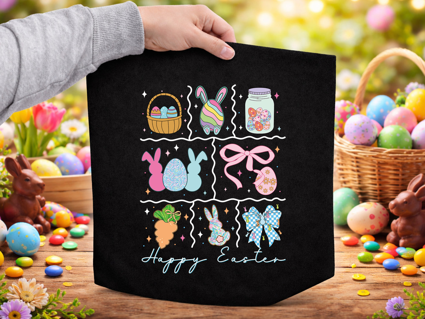 Preppy Happy Easter PNG Sublimation Print