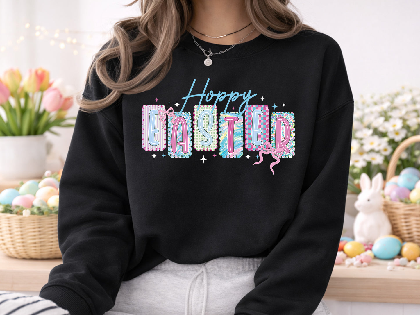 Preppy Hoppy Easter Sublimation Design